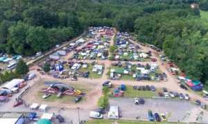 Jeepers Meeting visto da alto