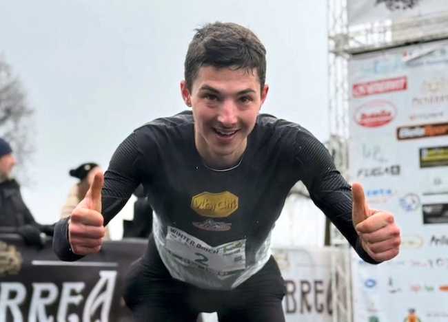 Riccardo Montani arrivo Winter Brich Trail 1