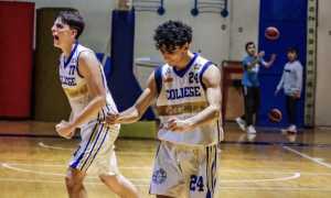 college borgomanero basket esultanza