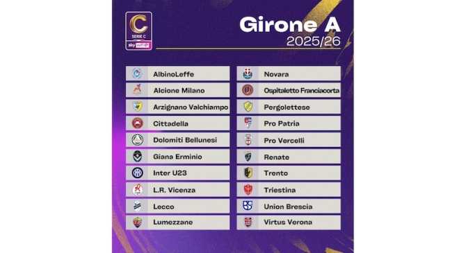 gironi serie c 25 26