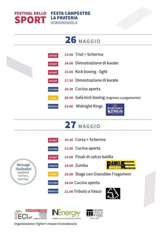 programa festival dello sport