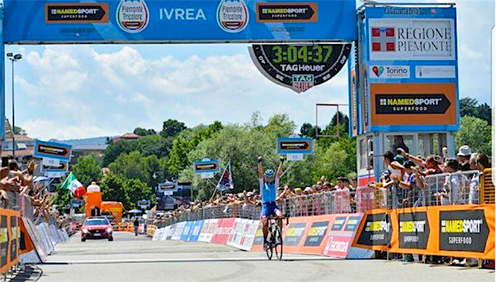 Elisa Longo Borghini trionfa anche nella prova in linea ai Campionati italiani