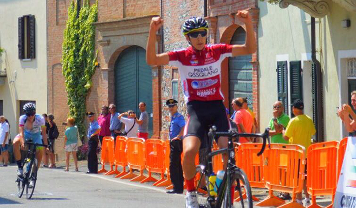 Ciclismo: strepitosa vittoria di Alessandro Bona del Pedale ossolano