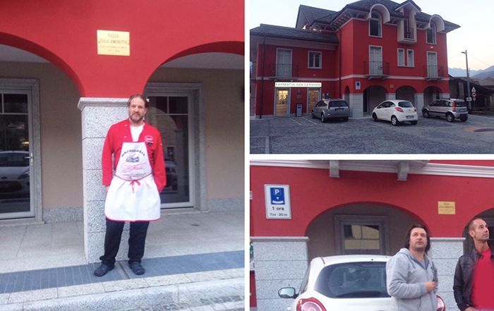 Beura: piazza dedicata ad Italo Simonetta, presidente della Beurese per oltre 50 anni 
