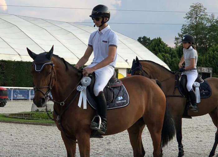 Bella prestazione per Edoardo Piovani e la sua cavalla Ausgestellt As 