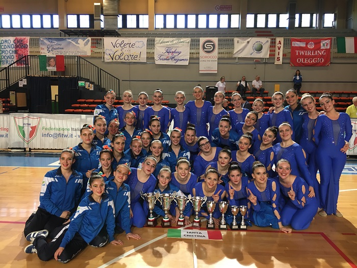 Il Twirling Santa Cristina prima società in Italia per meriti sportivi