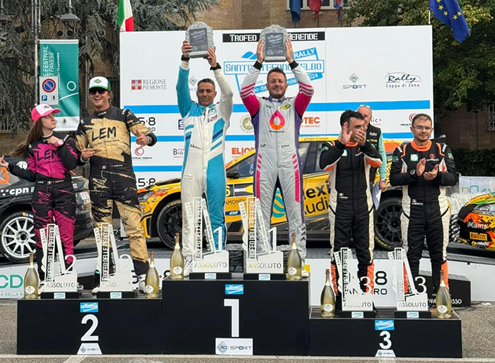 Davide Caffoni vince il Rally di Santo Stefano Belbo con Leone Natoli
