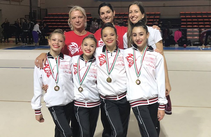 Asd Ginnastica Fly Gozzano, prima classificata a Castelletto Ticino