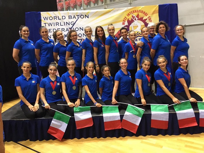 Cinque podi per il Twirling Santa Cristina al debutto stagionale